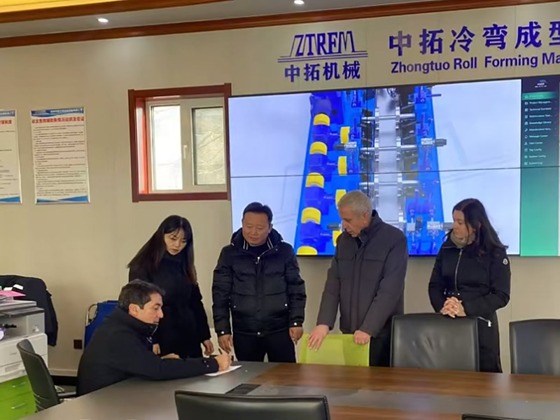2025天游ty8冷弯开年大捷！新年新征程天游ty8冷弯门框机敲开西班牙市场大门